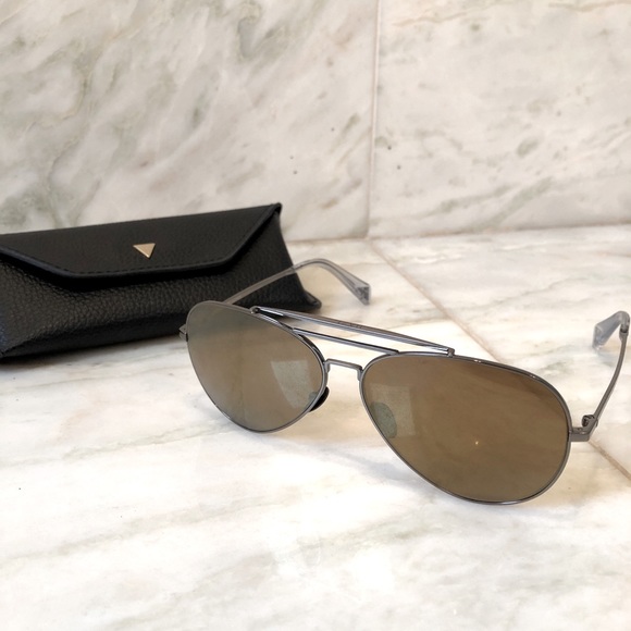 HAZE COLLECTION BLACK/SILVER SUNGLASSES - Picture 1 of 4